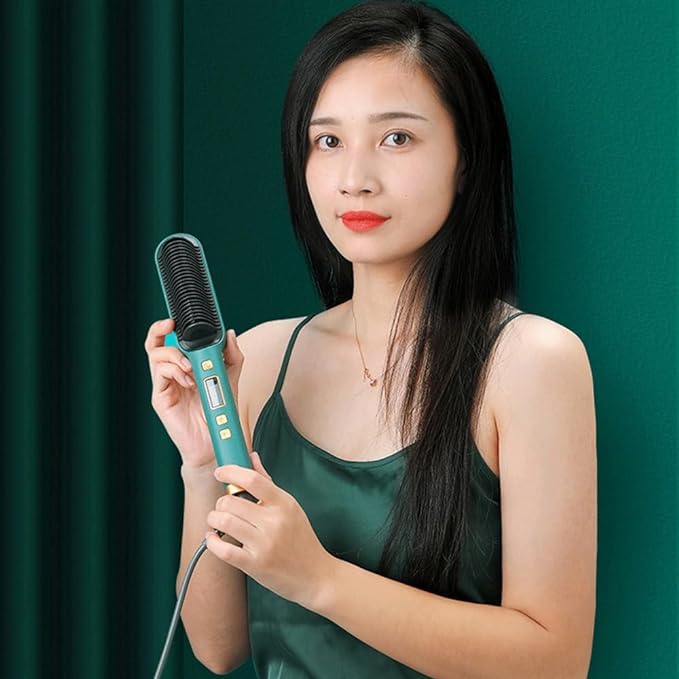 Hair Straightener Brush for Girls – Comb Style Electric Hair Straightening Tool
