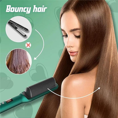 Hair Straightener Brush for Girls – Comb Style Electric Hair Straightening Tool