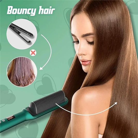 Hair Straightener Brush for Girls – Comb Style Electric Hair Straightening Tool