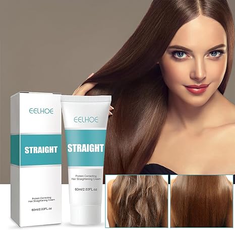 Hair Straightening Cream - Smooth, Frizz-Free Hair Instantly