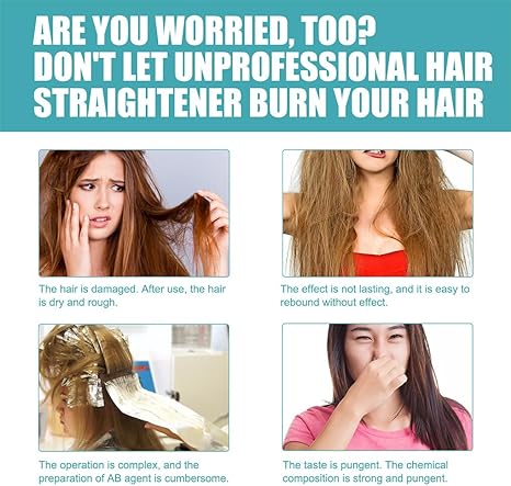 Hair Straightening Cream - Smooth, Frizz-Free Hair Instantly