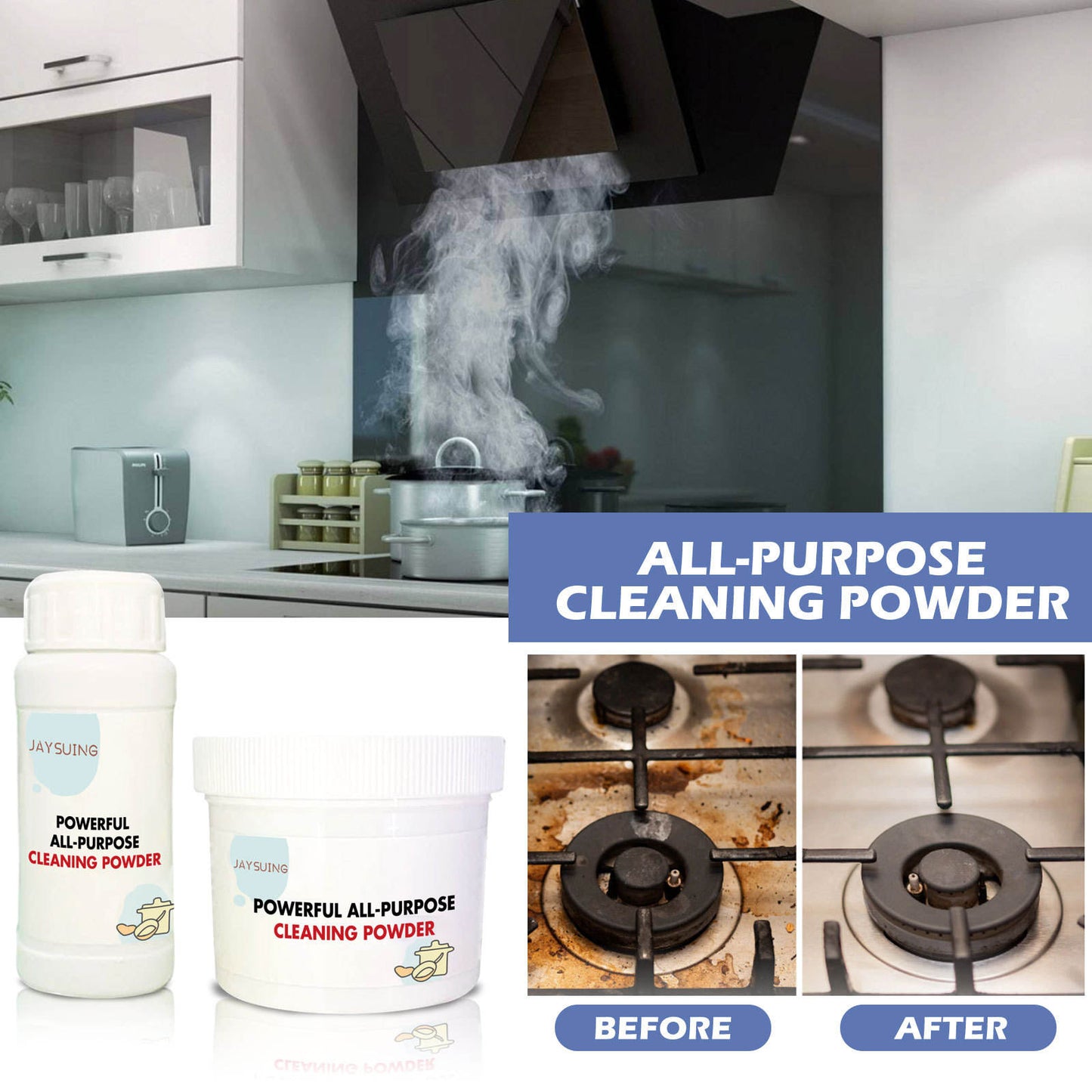 Multi‑Surface Kitchen Cleaning Powder