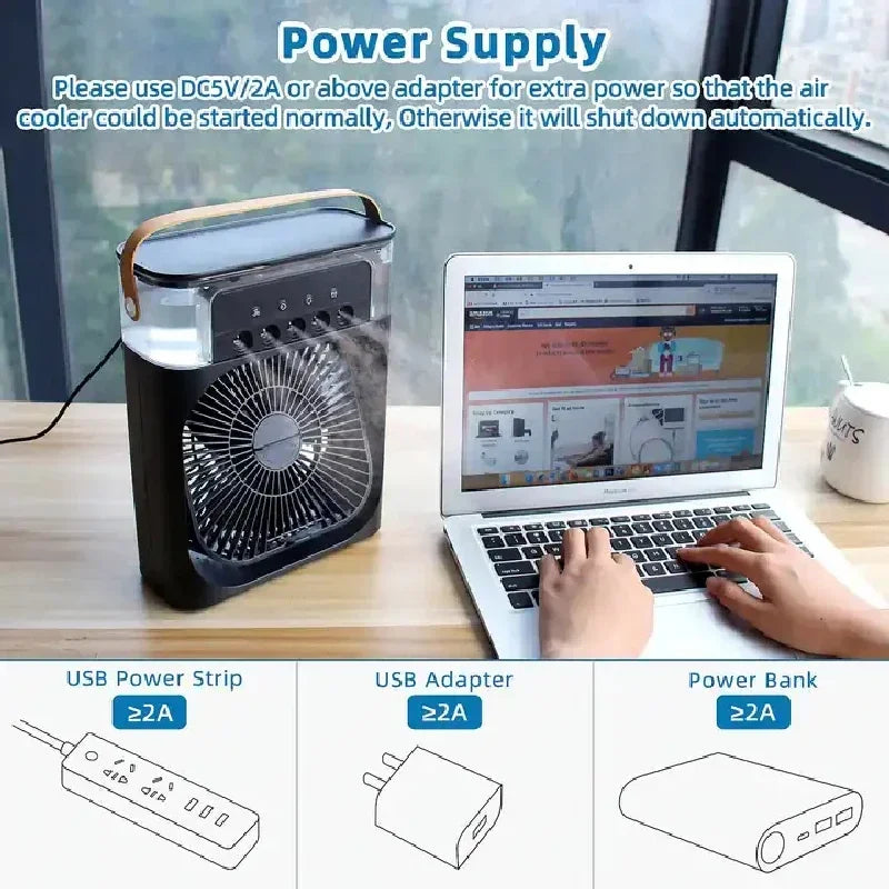 Mini Air Cooler | Cooling Fan With Ice