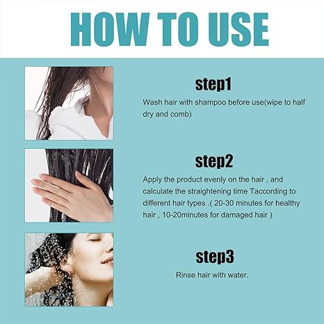 Hair Straightening Cream - Smooth, Frizz-Free Hair Instantly